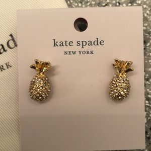 Kate Spade pineapple Stud by the pool earrings